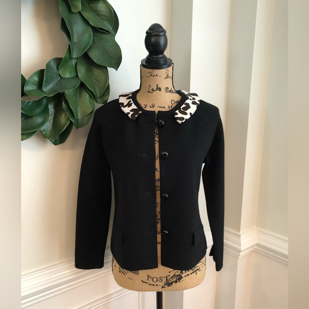 RARE J. Crew Collection Wool Calf Hair Cardigan